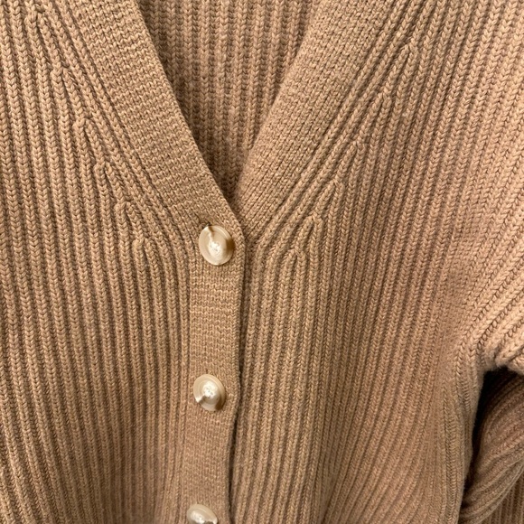 Abercrombie & Fitch Women's Chunky Knit Merino Wool Blend Cardigan M - Picture 4 of 6